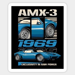 1969 AMC AMX/3 Racing Car Sticker